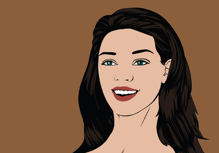Lady smileのイラスト素材