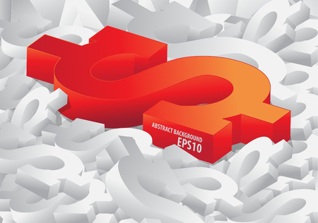 currency abstract background red colorのイラスト素材
