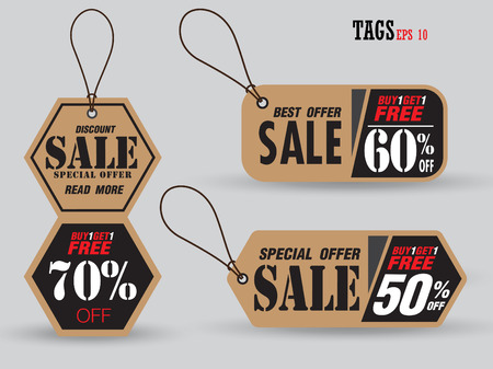 Vector labels special offer for design bannersのイラスト素材