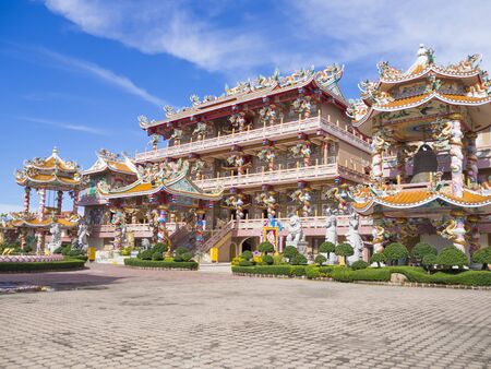 Chon Buri, THAILAND August 31, 2017 Chinese Temple, Buddhist shrine in Chon Buriのeditorial素材