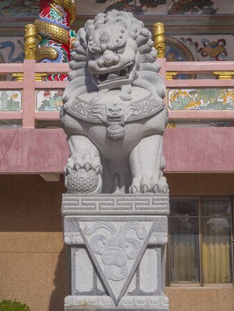 Chon Buri, THAILAND August 31, 2017 Chinese Temple, Buddhist shrine in Chon Buriのeditorial素材