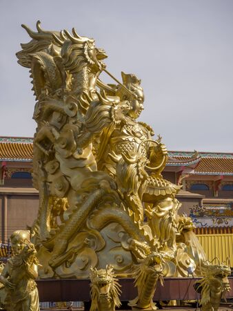 Chon Buri, THAILAND August 31, 2017 Chinese Temple, Buddhist shrine in Chon Buriのeditorial素材