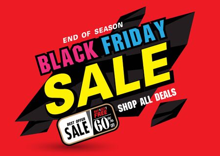 Sale banner template design, Summer sale special offer. end of season special offer banner. illustrationのイラスト素材