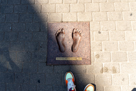 Symbol of the freedom of the Baltic countries from the barrier of people.のeditorial素材