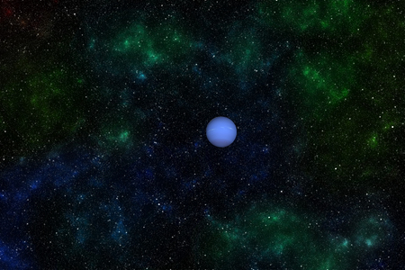 Alone Planet Neptune in the vacant space