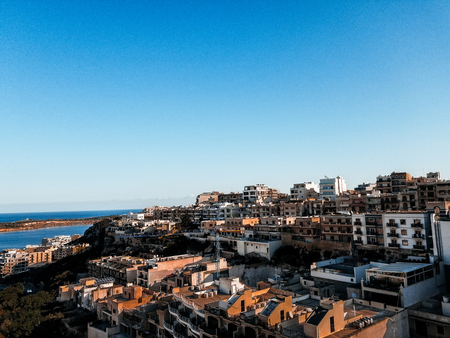 Landscape view in Maltaの写真素材