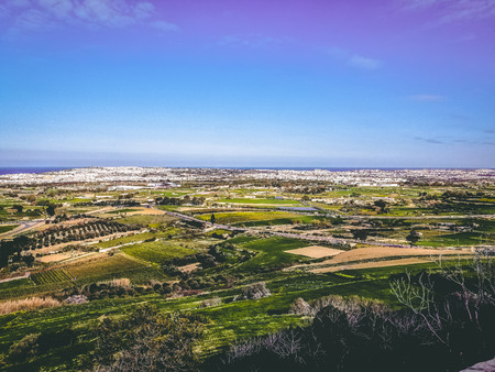 Landscape view in Maltaの写真素材