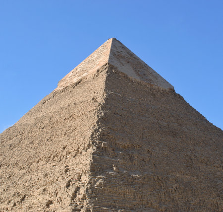 Pyramid of Khafre in Giza, Cairo, Egypt