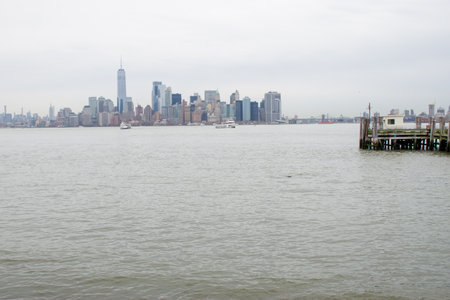 Manhattan Skyline, New York City, United States of Americaの写真素材