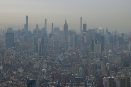 View of Manhattan from Empire State Building.の写真素材