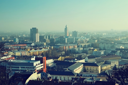 View of Brno city, Czech Republicのeditorial素材