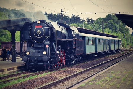 Historic steam train. Specially Launched Czech old steam train trips and for traveling around the...