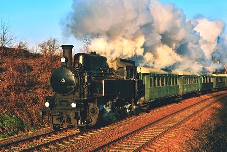 Historic steam train. Specially Launched Czech old steam train trips and for traveling around the...