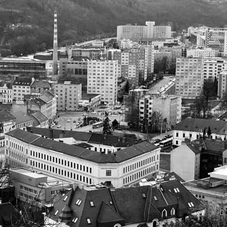 View of Brno city, Czech Republicのeditorial素材