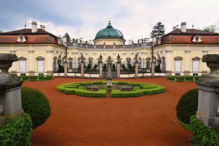 Buchlovice castle - famous Baroque castle in South Moravia - Czech Republic.のeditorial素材