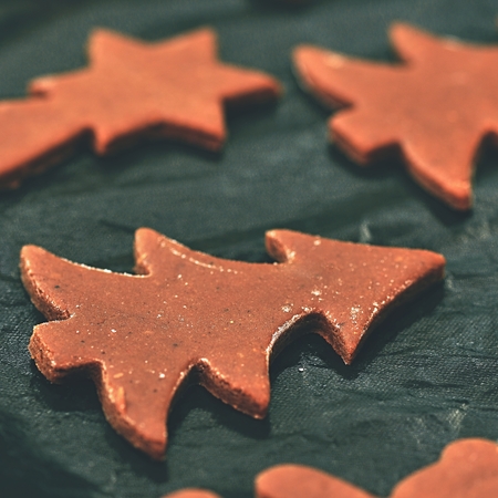 Baking home made Christmas cookies. Classical Czech tradition. Concept for the winter season, food and Christmas holidays.の写真素材
