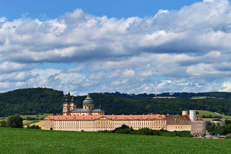 Beautiful Melk Monastery - Austria. Old architecture and sightseeing in Europe.の写真素材