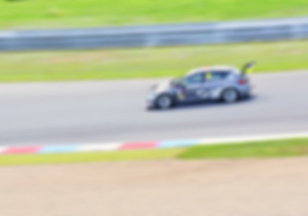 Abstract blur car on race track background. Blurred background of sports carの写真素材