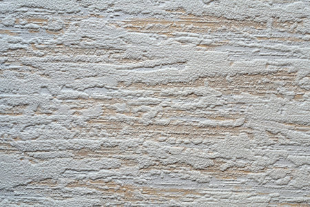 White paint on wooden wall. Texture of white paint on wood.の写真素材