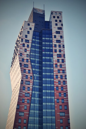 Modern skyscrapers in the business district of Moscow, Russia.