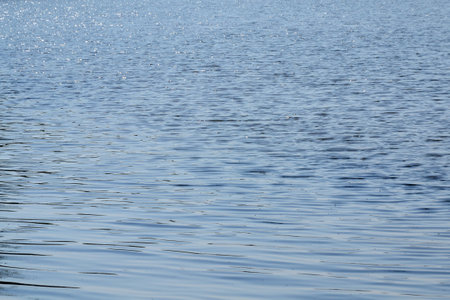 Water ripples in a lake, close-up of photo.の写真素材