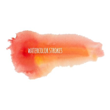 Watercolor strokes and textures. Colorful brush strokes.のイラスト素材
