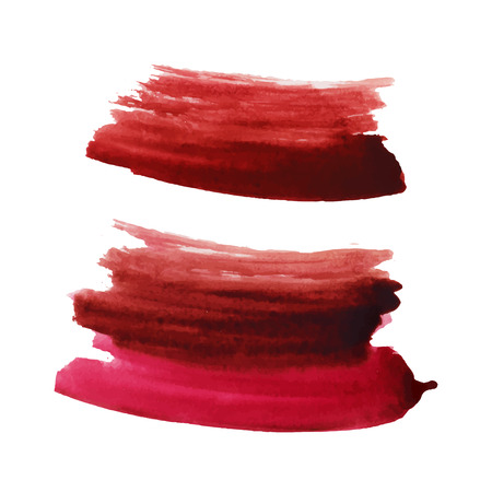 Watercolor strokes and textures. Colorful brush strokes.のイラスト素材