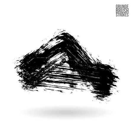 Brush stroke and texture. Vector design.のイラスト素材