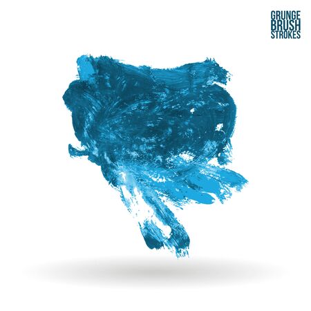 Brush stroke and texture. Vector design. Underline and border.のイラスト素材