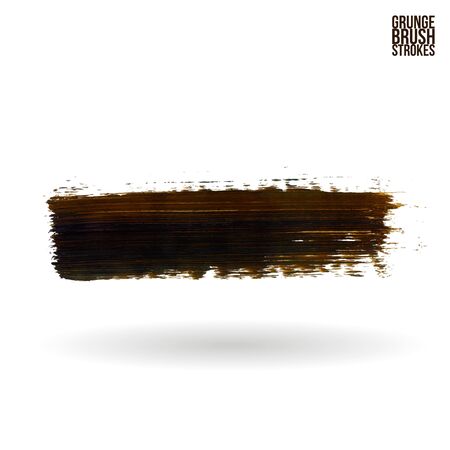 Brush stroke and texture. Vector design. Underline and border.のイラスト素材