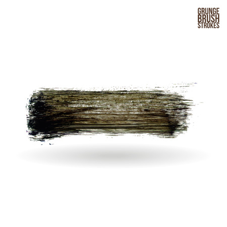 Brushstroke and texture. Vector design. Underline and border.のイラスト素材