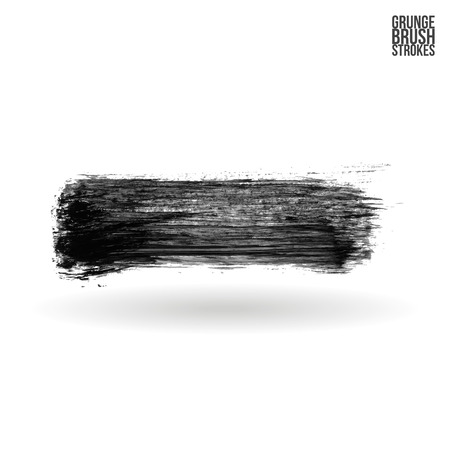 Brushstroke and texture. Vector design. Underline and border.のイラスト素材