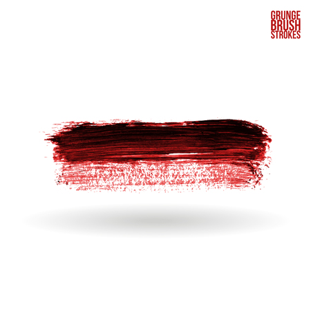 Brushstroke and texture. Vector design. Underline and border.のイラスト素材