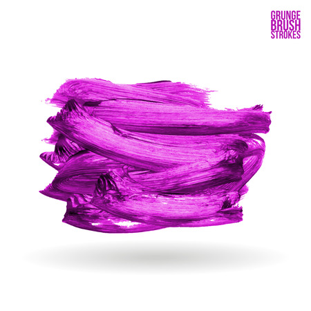 Brushstroke and texture. Vector design. Underline and border.のイラスト素材