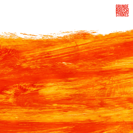 Brushstroke and texture. Vector design. Underline and border.のイラスト素材