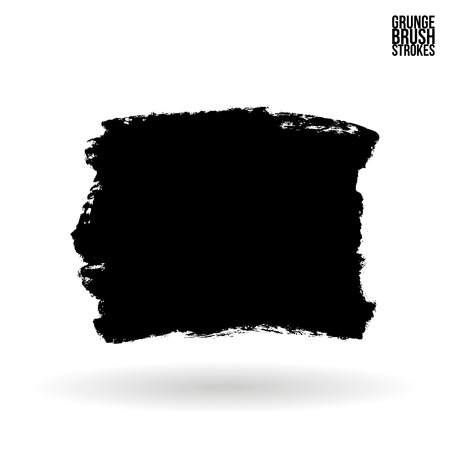 Brushstroke and texture. Vector design. Underline and border.のイラスト素材