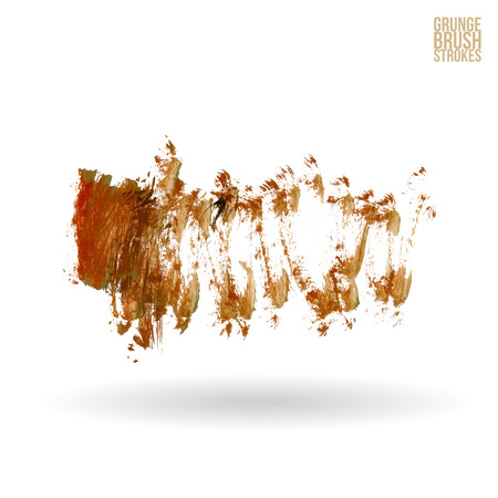 Brushstroke and texture. Vector design.のイラスト素材