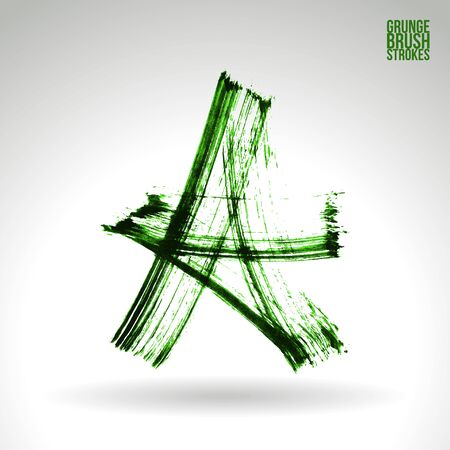 Brush stroke and texture. Vector design. Underline and border.のイラスト素材