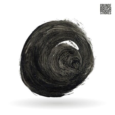 Brush stroke and texture. Vector design. Underline and border.のイラスト素材