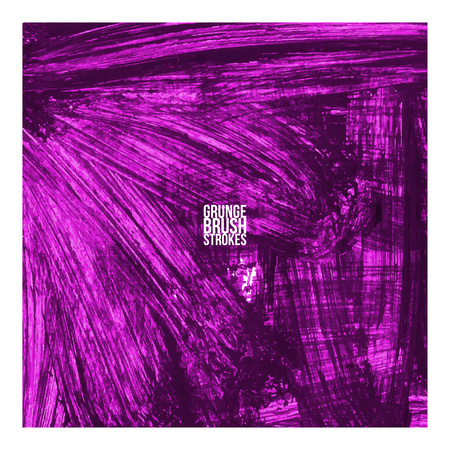Brush stroke and texture. Grunge vector abstract hand - painted element. Underline and border.のイラスト素材