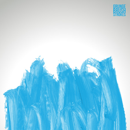 Brush stroke and texture. Grunge vector abstract hand - painted element. Underline and border.のイラスト素材
