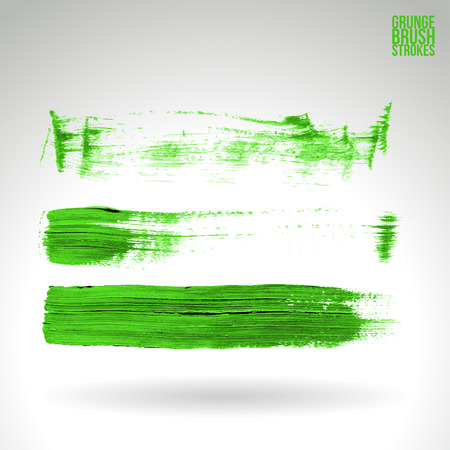 Brush stroke and texture. Grunge vector abstract hand - painted element. Underline and border.のイラスト素材