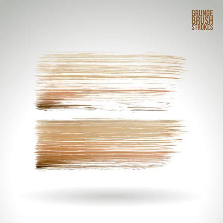 Brush stroke and texture. Vector design. Underline and border.のイラスト素材