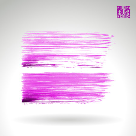 Brush stroke and texture. Vector design. Underline and border.のイラスト素材