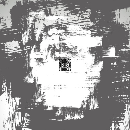 Brush stroke and texture. Vector design. Underline and border.のイラスト素材