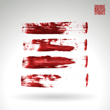 Brush stroke and texture. Vector design. Underline and border.のイラスト素材