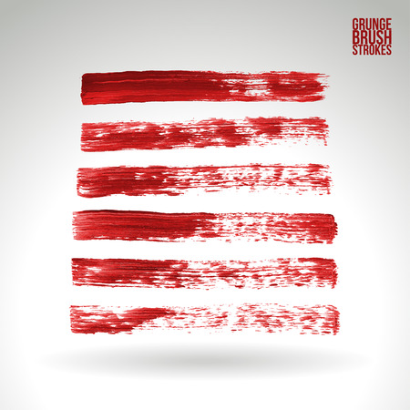 Brush stroke and texture. Vector design. Underline and border.のイラスト素材