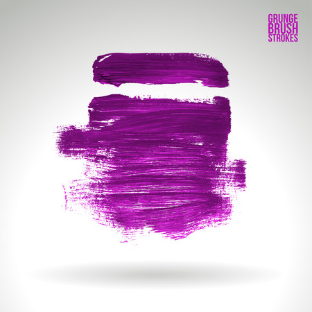 Brush stroke and texture. Vector design. Underline and border.のイラスト素材