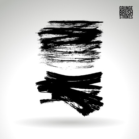 Brush stroke and texture. Vector design. Underline and border.のイラスト素材