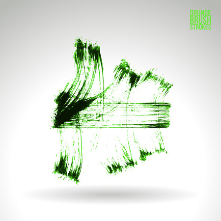 Brush stroke and texture. Vector design. Underline and border.のイラスト素材